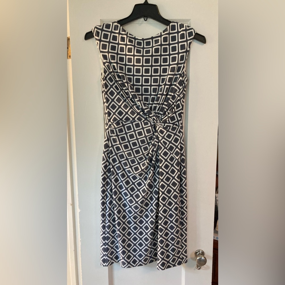 Ralph Lauren Black and White Geometric Dress